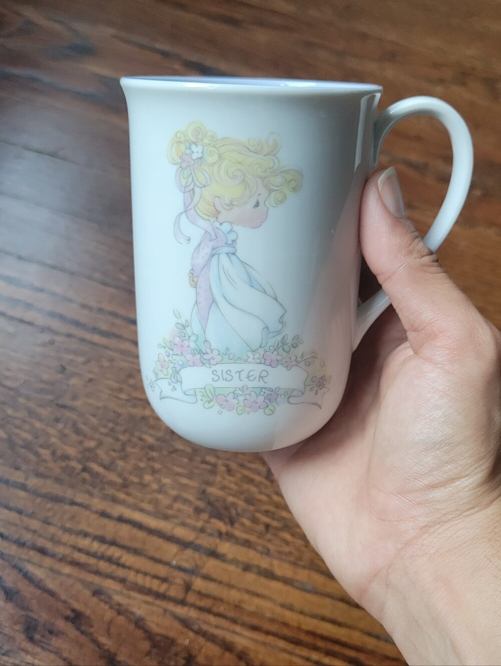 Precious Moments Vintage Sister Mug  1989 Enesco Ceramic Coffee/Tea Collectible